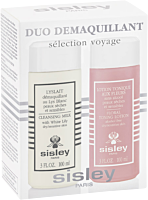 Sisley Kit Démaquillant Peaux Normales et Seches = Lyslait 100 ml + Lotion Tonique aux Fleurs 100 ml
