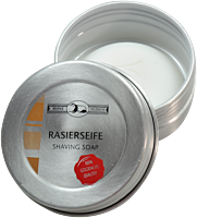 Golddachs Rasierseife Sandelholz in Aluminium-Dose, gebürstet