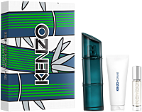 Kenzo Homme Set = Homme EdT Nat. Spray Intense 110 ml + Homme EdT Travel Spray Intense 10 ml + Shower Gel 75 ml