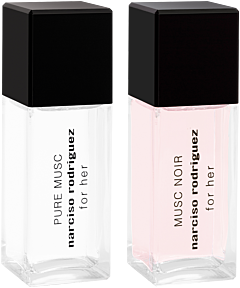 Narciso Rodriguez For Her Set = For Her Musc Noir E.d.P. Nat. Spray 20 ml + For Her Pure Musc E.d.P. Nat. Spray 20 ml