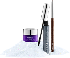 Clinique Lash Power Mascara Set = Mascara (Black Onyx) 6 ml + Quickliner for Eyes Intense (Intense Chocolate) 0,14 g + Smart R-W Correcting Eye Cream 5 ml