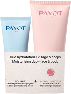 Payot Visage & Corps Duo= Source Crème hydratante adaptogène 30 ml + Rituel Douceur Lait hydratant corps 100 ml