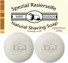Golddachs Rasierseife Sandelholz Refill