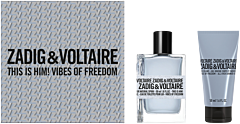 Zadig & Voltaire This is Him! Vibes of Freedom Set = EdT Nat. Spray 50 ml + Shower Gel 50 ml