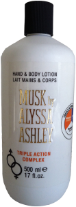Alyssa Ashley Musk Triple Action Complex Hand & Body Lotion