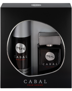 Miro Cabal pour Homme Set = E.d.T. Nat. Spray 75 ml + Deodorant Spray 150 ml