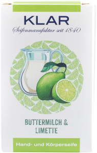 Klar Buttermilch & Limettenseife palmölfrei