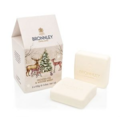 Bronnley Luxus Seifen Duo = 2 x Frosted Fig & Winterberry 100 g