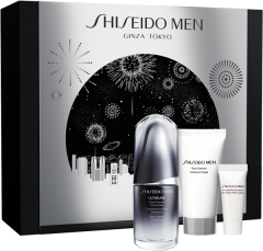 Shiseido Men Set = Ultimune Power Infusing Concentrate 30 ml + Face Cleanser 30 ml + Total Revitalizer Cream 5 ml