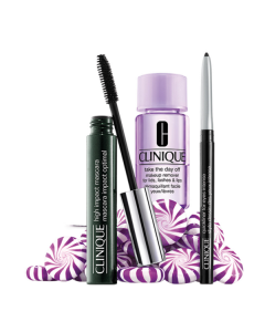 Clinique High Impact Favorites Set = Mascara (Black) 7 ml + Quickliner for Eyes Intense (Int.Chocolate) 0,14 g + Take The Day Off M-Up Remover LL+L 30 ml