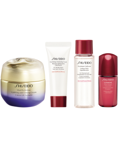 Shiseido Vital Perfection Holiday Kit = U&F Cream 50 ml + D.Prep.Cleans.Foam 15 ml + D.Prep.Tr.eat.Softener 30 ml + UTM P.I.Conc.10 ml