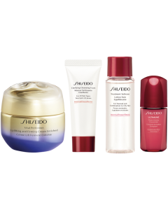 Shiseido Vital Perf. Enriched Holiday Kit = Up&Firm.Cr. Enr.50 ml + D-Prep Cl.Cleans.Foam 15 ml + D-Prep Treat.Softener 30 ml + UTM P.Infus.Concen.10 ml