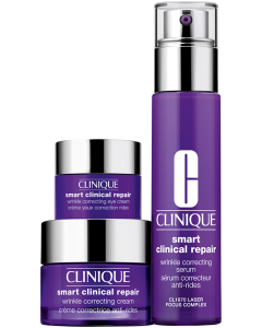 Clinique Smart Clinical Repair Smooth & Renew Lab = Wrinkle Correcting Serum 30ml + Wrinkle Correcting Cream 15ml + Wrinkle Correcting Eye Cream 5ml