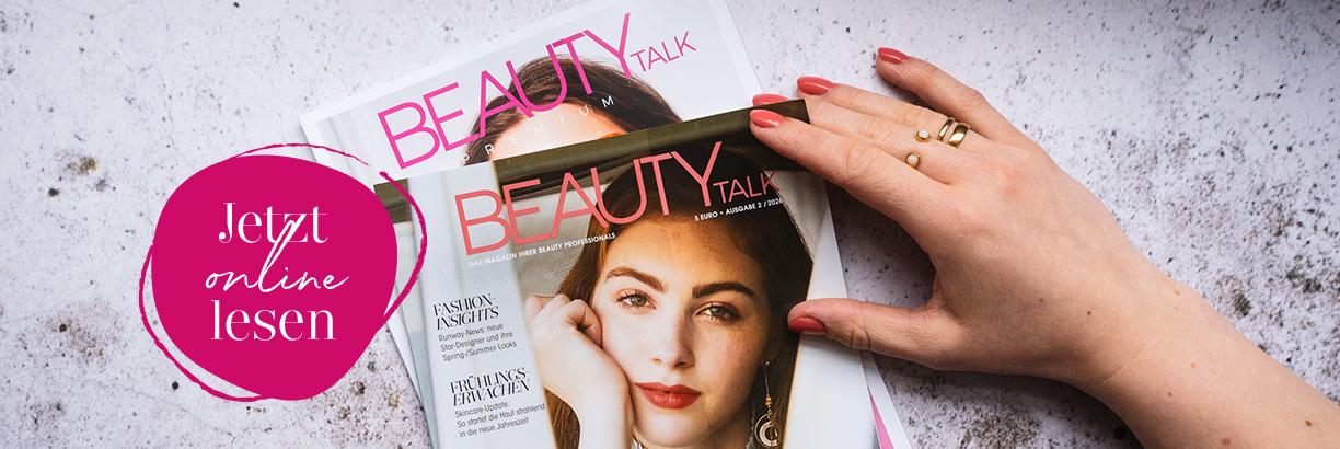 Die aktuellen News aus der Beauty-Branche jetzt auch online: Das BEAUTYtalk Magazin gibt es ab sofort auch als praktisches e-Paper – immer up-to-date in Sachen Make-up, Pflege und Parfum! Blättert durch die aktuelle Ausgabe und lasst Euch von spannenden F