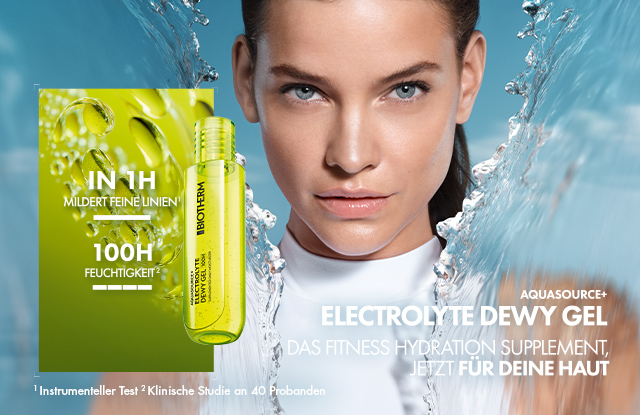 Inspiriert von der feuchtigkeitsspendenden Wirkung von Elektrolyten im Fitnessbereich, ist das Aquasource+ Electrolyte Dewy Gel 100 Stunden eine leichte Gel-Feuchtigkeitspflege.