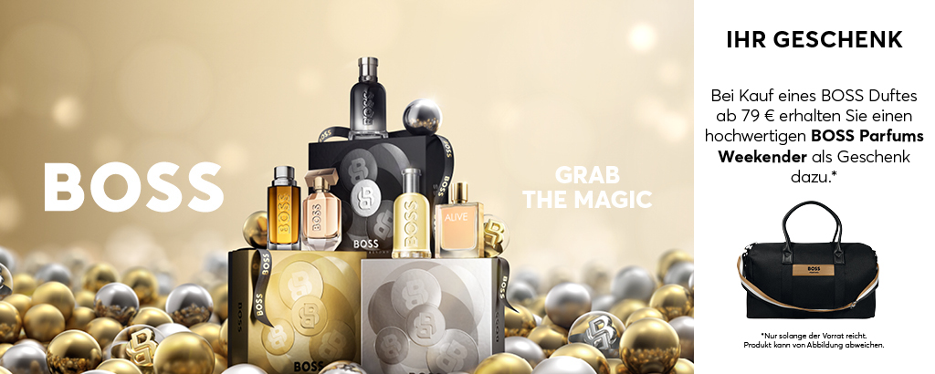 Hugo Boss erhältlich in Ihrer Parfümerie Harbeck in Berlin und online auf www.parfuemerie-harbeck.de