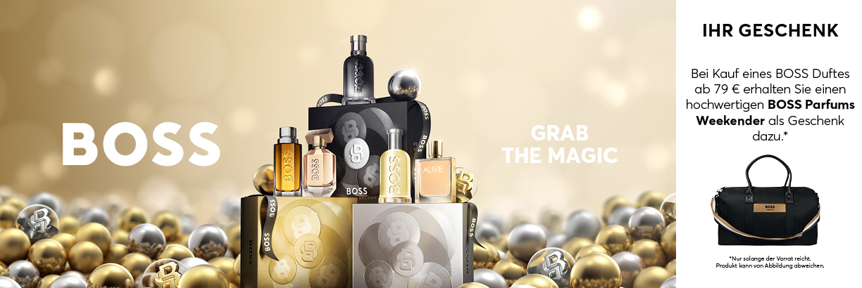 Hugo Boss erhältlich in Ihrer Parfümerie Harbeck in Berlin und online auf www.parfuemerie-harbeck.de