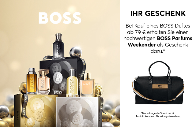 Hugo Boss erhältlich in Ihrer Parfümerie Harbeck in Berlin und online auf www.parfuemerie-harbeck.de