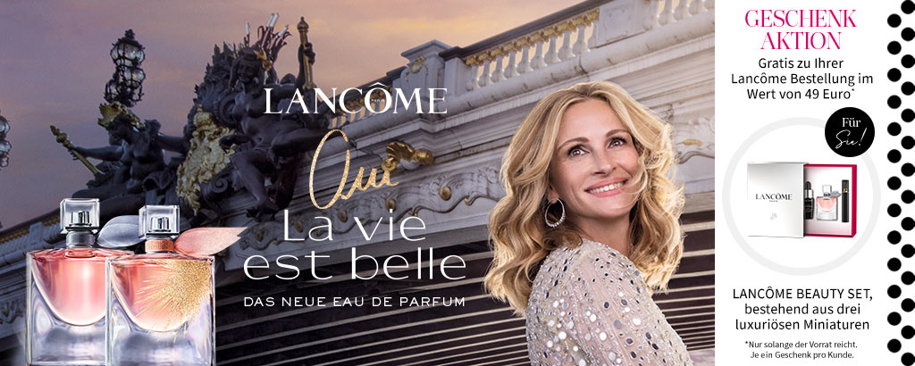 Lancome Happiness mit La Vie est Belle in Ihrer Parfümerie Harbeck